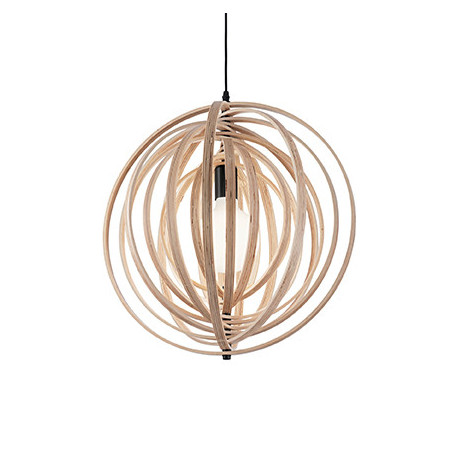 Lampe Suspendue design en bois DISCO SP1 E27
