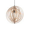Lampe Suspendue design en bois DISCO SP1 E27