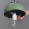 Luminaire Suspension Industriel émaillée E27 - vert