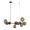 Suspension design FRONTERA 10xG9 - laiton / ambre