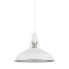 Suspension luminaire design FREYA E27 - blanc / argent