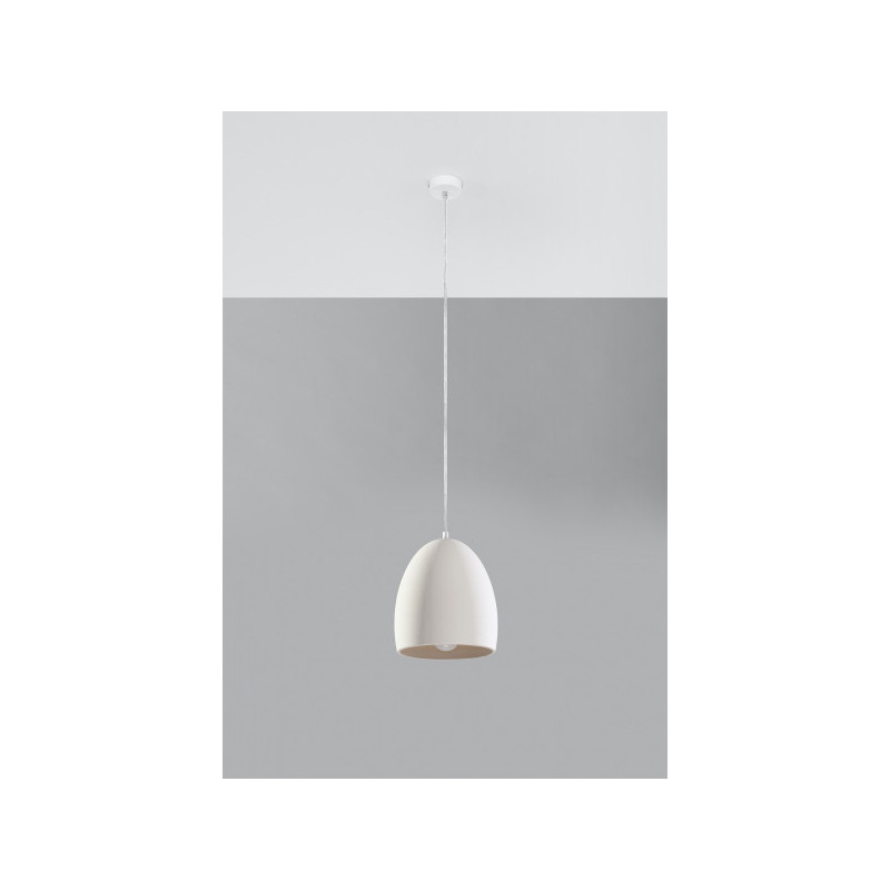 Suspension luminaire FLAWIUSZ E27 - blanc / céramique