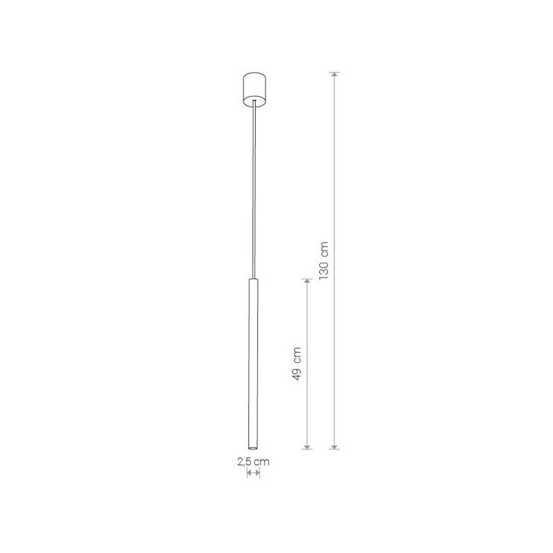 Suspension luminaire design LASER I 490 G9 - noir