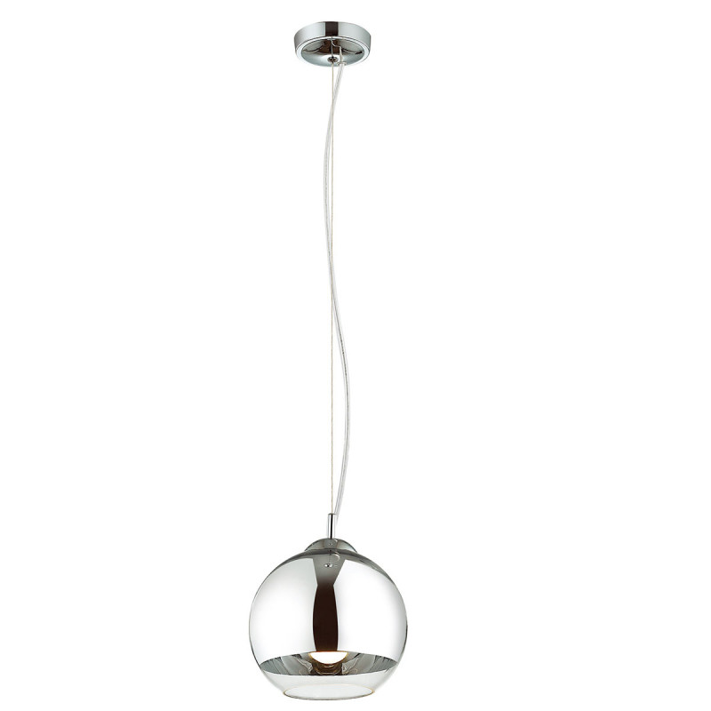 Suspension luminaire design LAURENT E27 20cm - chrome