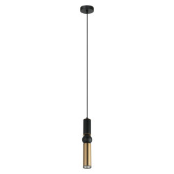Lampe Suspendue design ISIDORA GU10 - noir / laiton