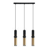 Lampe Suspendue design ISIDORA 3xGU10 - noir / laiton