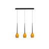 Suspension luminaire design IZZA 3 3xE14 - ambre