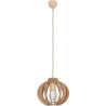 Lampe Suspendue design IKA C E27 - beige / contreplaqué