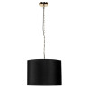 Suspension Abat Jour Design INGA E27 - noir / or