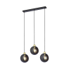 Suspension luminaire design JALA 3P 3xE27 - noir / patine