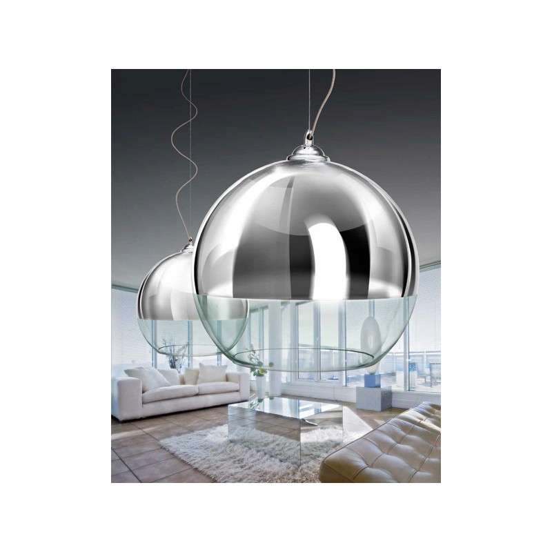 Suspension luminaire SILVER BALL 25 E27 - chrome