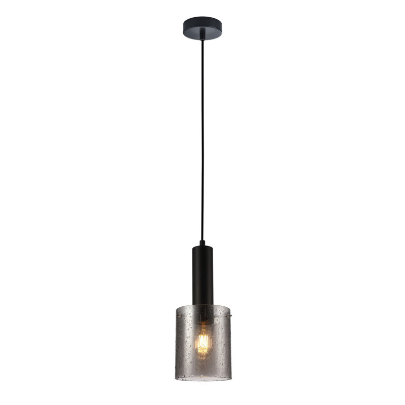 Suspension design SARDO RAIN E27 - noir / fumé