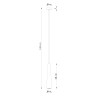 Suspension luminaire design SULA GU10 - blanc / bois