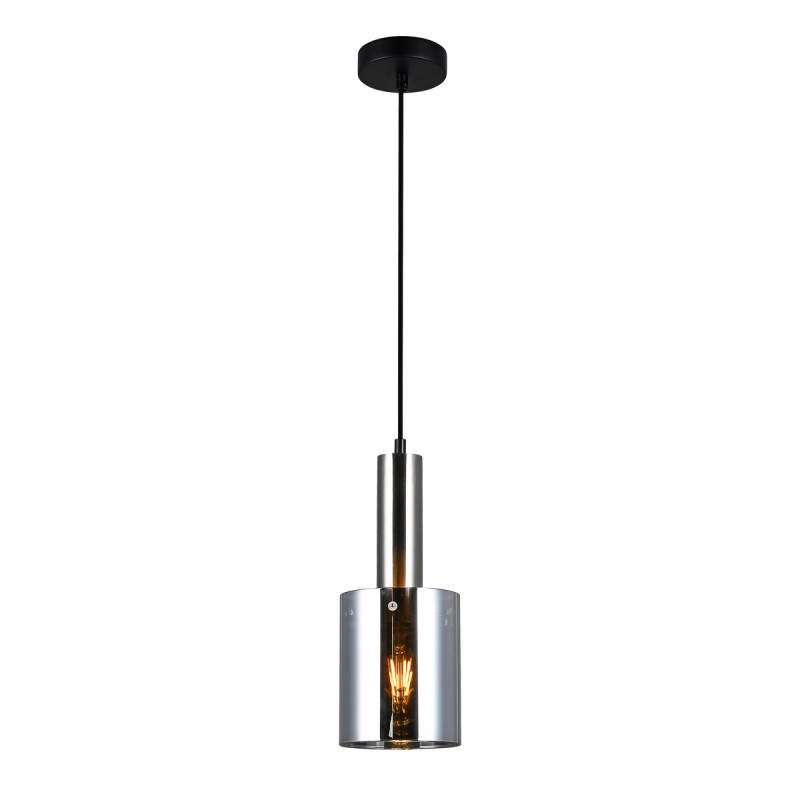 Suspension design SARDO E27 - nickel / fumée