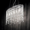 Suspension RAIN CLEAR SP6 E14 chromé Cristal