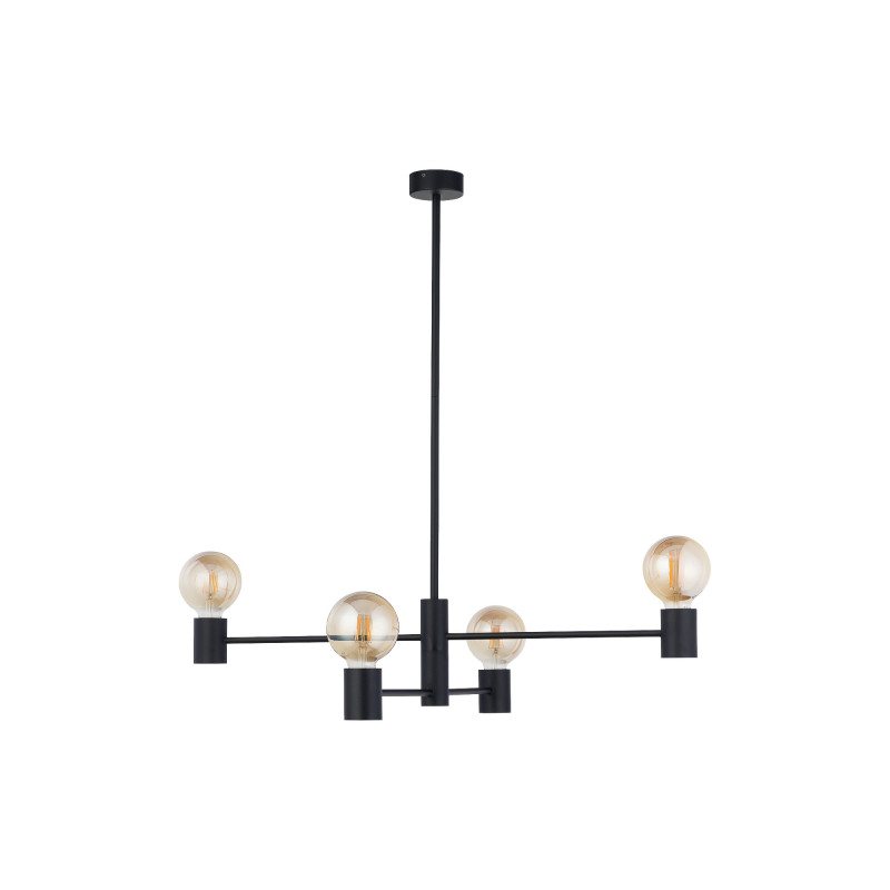 Lampe Suspendue design RADIUS 4xE27 - noir