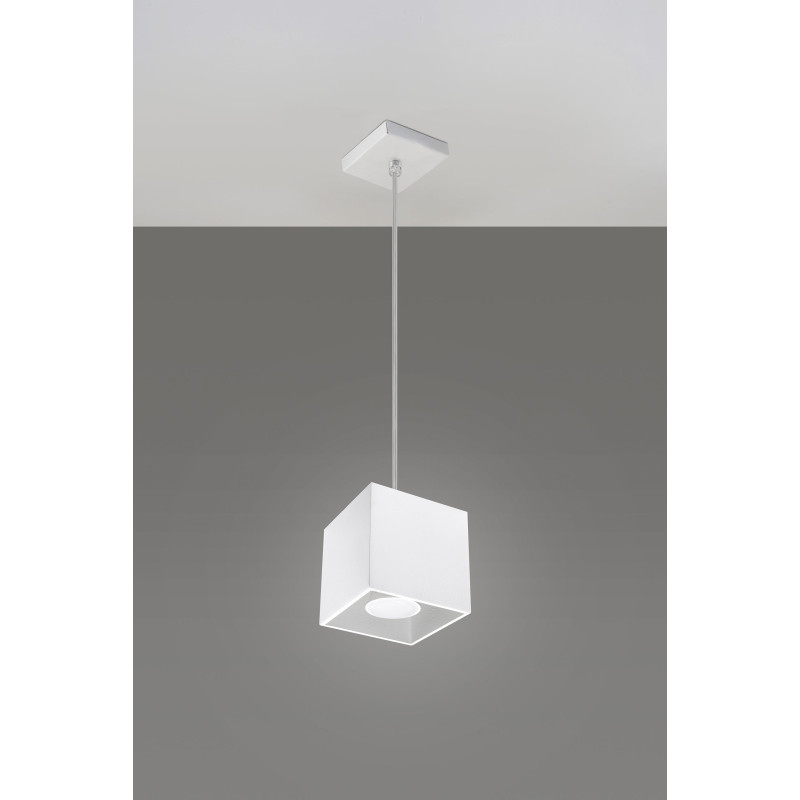 Suspension luminaire design QUAD 1 GU10 - blanc