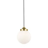 Lampe Suspendue design RIANO E27 or, noir, laiteux