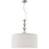 Suspension Abat Jour Design REA II 1xE27 blanc, chrome