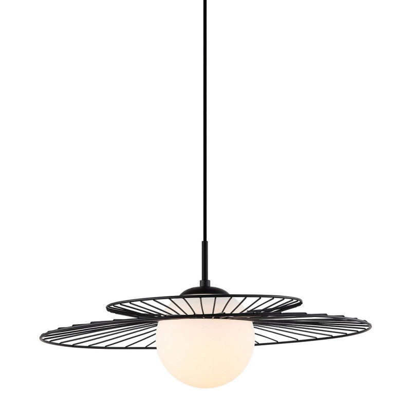 Suspension luminaire design SARAH E27 40W - noir