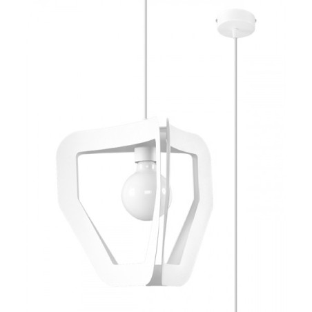 Suspension luminaire design TRES E27 - blanc