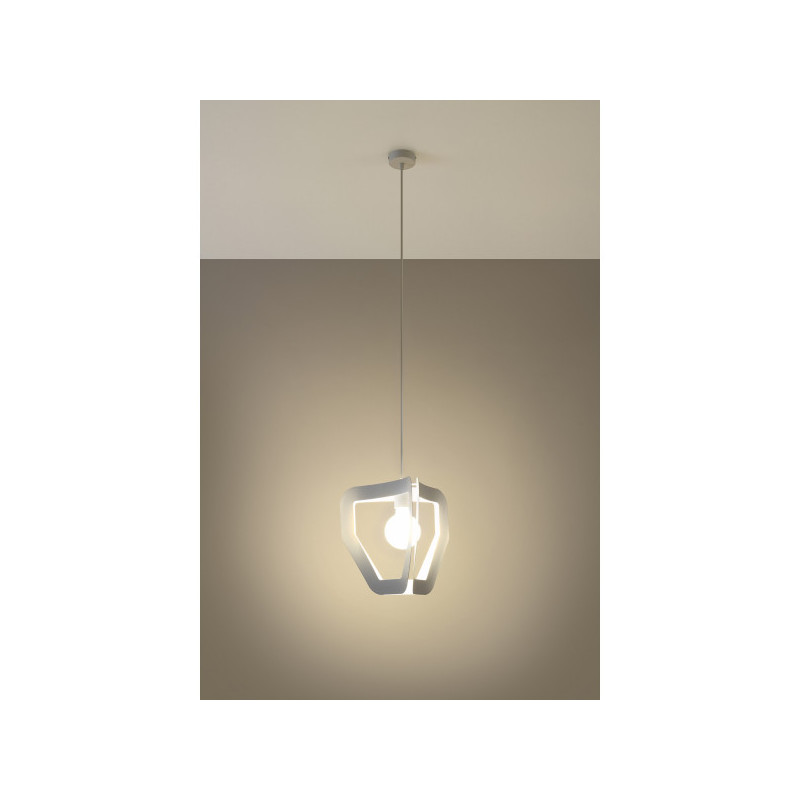 Suspension luminaire design TRES E27 - blanc