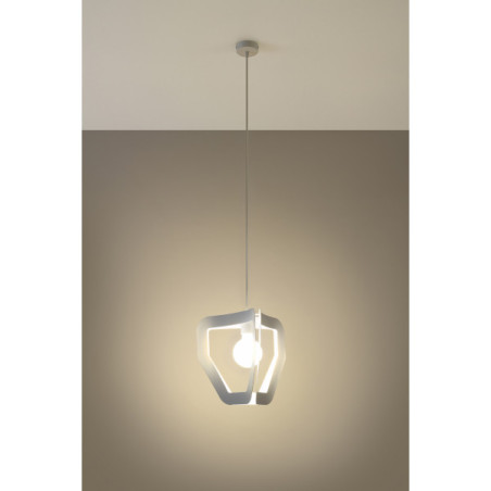 Suspension luminaire design TRES E27 - blanc
