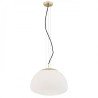 Lampe Suspendue design TRINI L E27 - laiton / opale