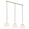 Suspension luminaire TRINI 3xE27 - laiton / opale