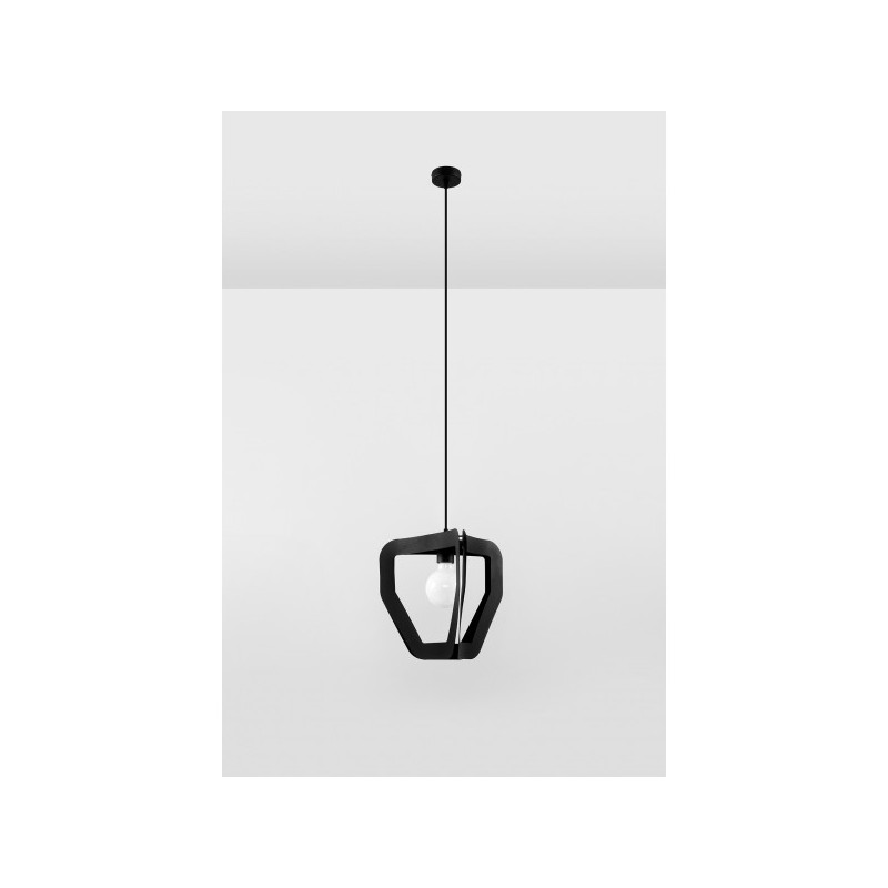 Suspension luminaire design TRES E27 - noir