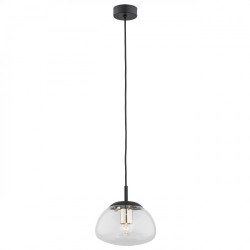 Lampe Suspendue design TRINI S E27 - noir / transparent