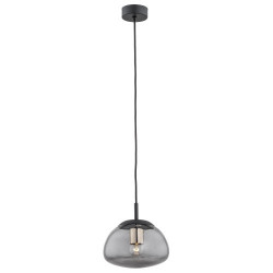Lampe Suspendue design TRINI S E27 - noir / fumé