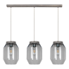 Suspension luminaire VASO 3xE27 - pin teinté / fumé