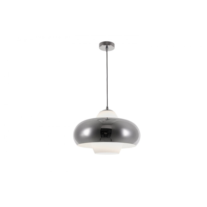 Suspension design VALTEN Ø43 E27 - chrome / blanc