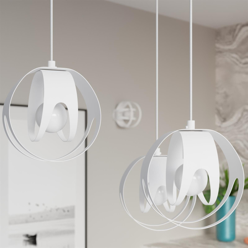 Suspension design TULOS E27 - blanc