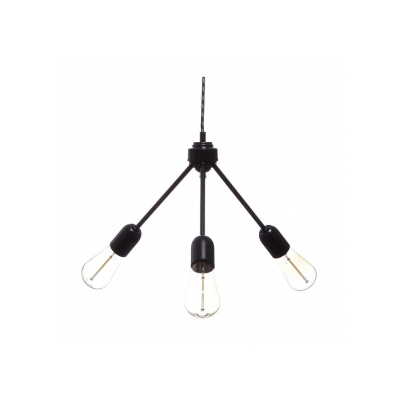 Suspension industrielle TRIO Loft 3xE27 - noir