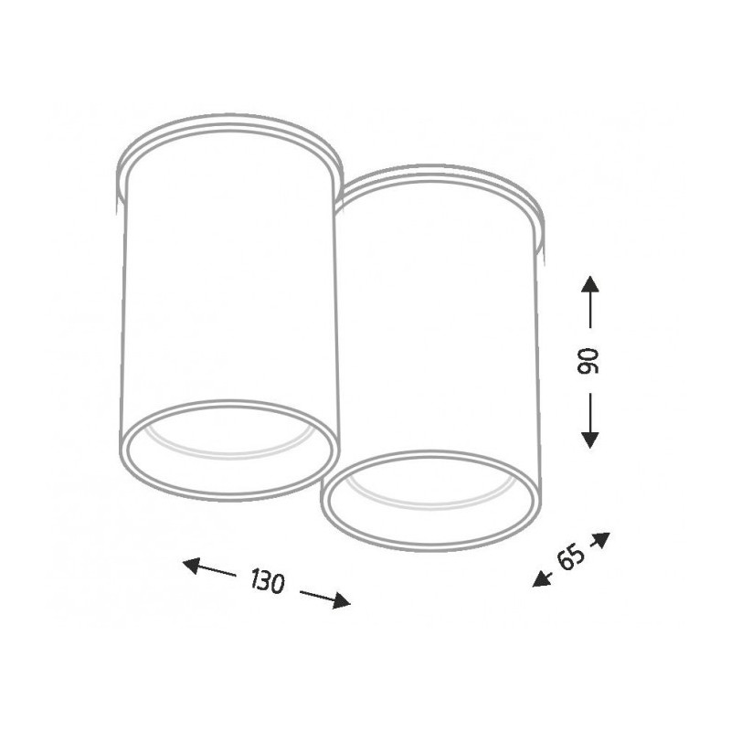 Spot encastrable ARIDA 7011 2xGU10 - blanc 