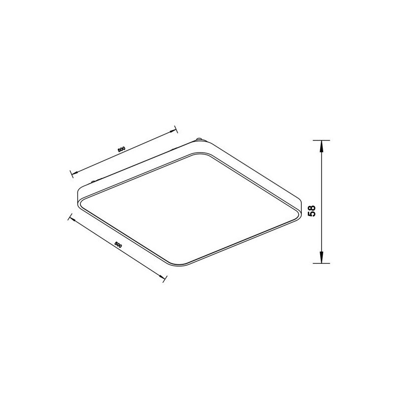 SIERRA LED 60W 4000K plafonnier - or 