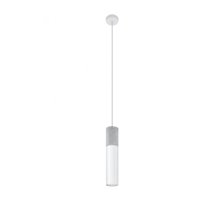 Lampe Suspendue design BORGIO 1 GU10 - blanc / gris