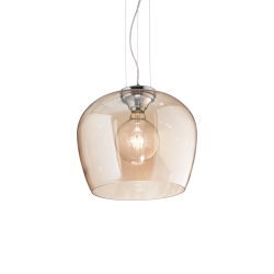 Suspension luminaire design BLOSSOM SP1 E27 - transparent / ambre