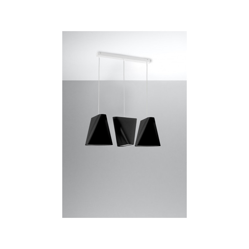 Suspension luminaire BLUM 3xE27 - noir