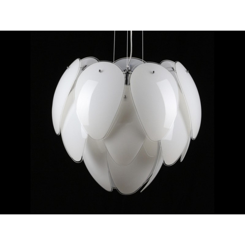 Suspension luminaire ANTIRES 5xE27 - blanc