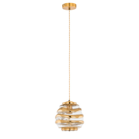 Lampe Suspendue design ANANTA 4 E27 - miel / cuivre