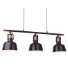 Suspension design DARLING 3 E27 3x40W noir