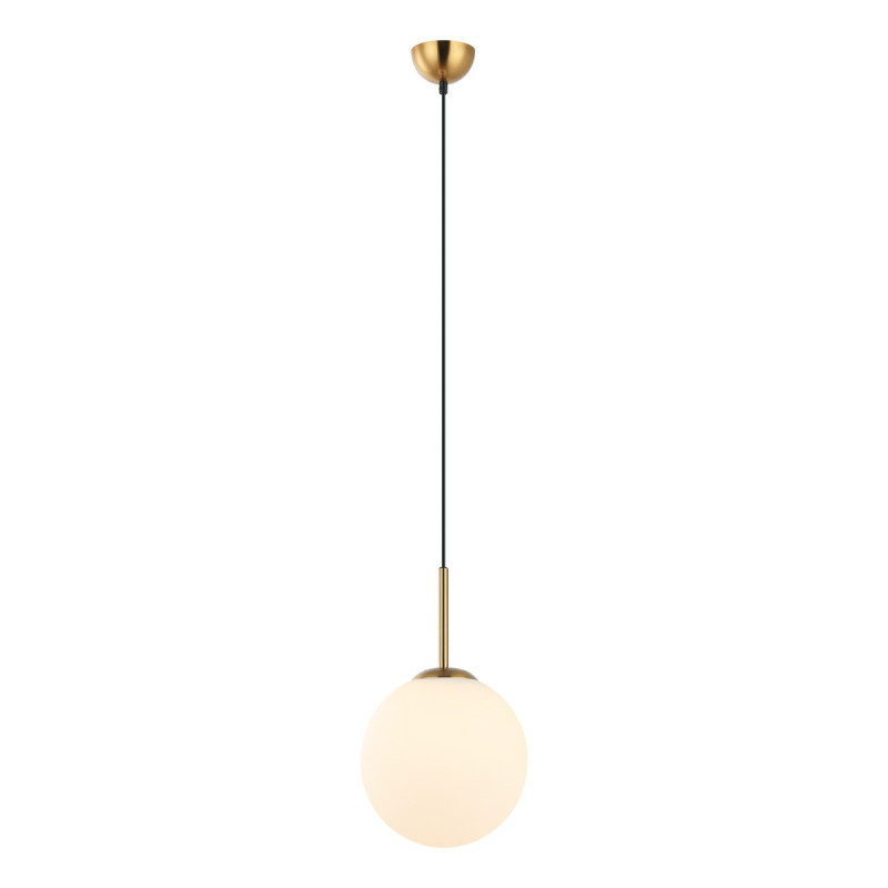 Suspension luminaire DEORE M E27 - brun antique / blanc