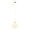 Suspension luminaire DEORE M E27 - brun antique / blanc