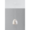 Suspension luminaire design BUKANO E27 - blanc / céramique