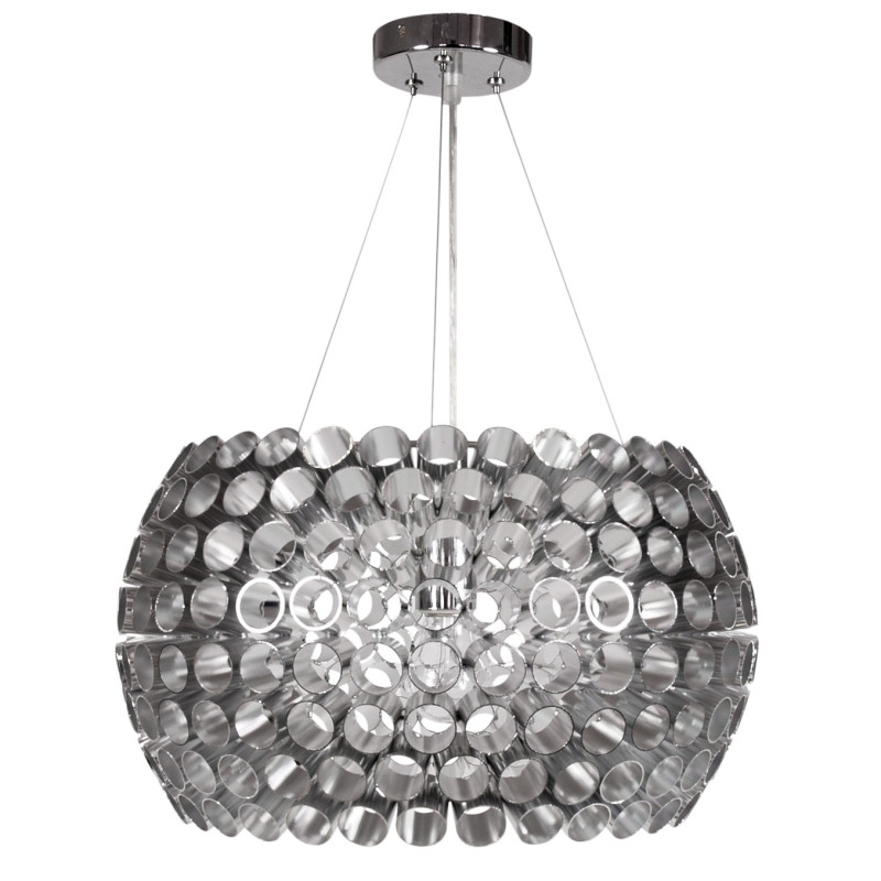 Suspension ABROS 40 1X60W E27 - argent Cristal