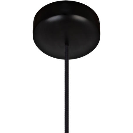 Suspension luminaire ACRON 1 E27 - noir / aulne noir