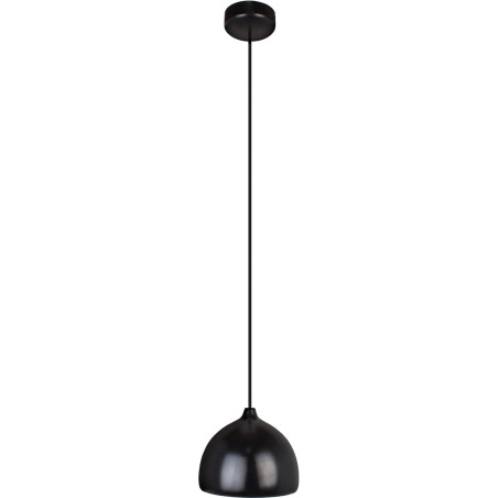 Suspension luminaire ACRON 1 E27 - noir / aulne noir